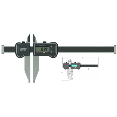 Штангенциркули Vogel цифровые с 2-мя подвижными губками